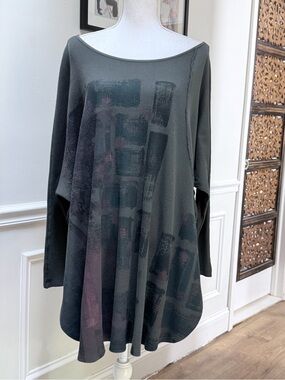 Blue Fish Women's Organic Cotton Thermal Monte Verde Vented Tunic OSFA Made USA